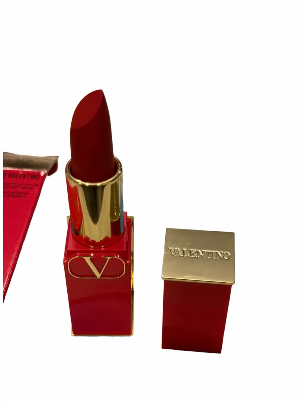 VALENTINO Rosso Valentino Matte 219A Star Studded Lipstick New Red France Makeup